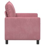 vidaXL Canapé Rose 126 x 81 x 87 5 cm Velours