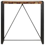 vidaXL Table de bar 110x60x110 cm Bois massif de récupération