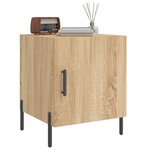 vidaXL Table de chevet chêne sonoma 40x40x50 cm bois d’ingénierie
