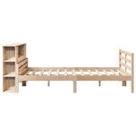 vidaXL Lit bibliothèque sans matelas 150x200 cm bois massif de pin