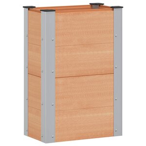 vidaXL Jardinière surélevée Marron 50 x 30 x 72 cm WPC et Aluminium