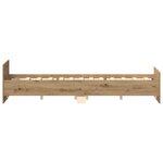 vidaXL Cadre de lit sans matelas chêne artisanal 140x190 cm