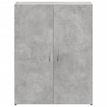 vidaXL Armoire de classement gris béton bois d'ingénierie