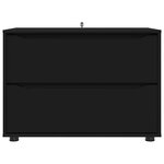 vidaXL Armoire de rangement Noir 80 x 48 x 57 cm Bois d'ingénierie