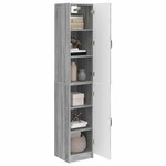 vidaXL Ensemble de Meubles 2 Pièces Sonoma gris Bois d'ingénierie