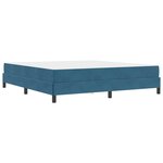 vidaXL Lit boxspring avec matelas Bleu foncé 180 x 200 cm Velours