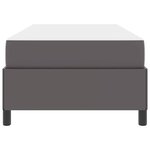 vidaXL Cadre de lit avec matelas Gris 80 x 200 cm tissu