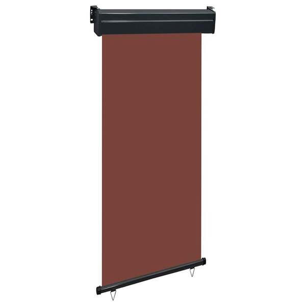 vidaXL Auvent latéral de balcon 105x250 cm Marron