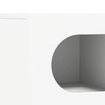 vidaXL Meuble TV Blanc 60 x 35 x 40 cm Bois d'ingénierie