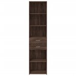 vidaXL Buffet haut chêne marron 45x42 5x185 cm bois d'ingénierie
