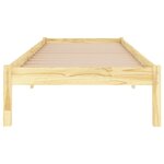 vidaXL Cadre de lit sans matelas bois massif