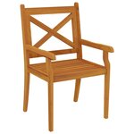 vidaXL Ensemble à manger de jardin 7 Pièces Bois d'acacia solide