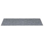 vidaXL Tapis d'escalier autocollants 30 pièces 60 x 25 cm Gris clair Rectangulaire