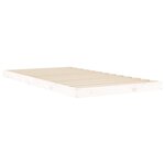 vidaXL Cadre de lit blanc 100x200 cm bois de pin massif