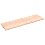 vidaXL Dessus de table 200x60x(2-4) cm bois de chêne massif non traité
