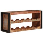 vidaXL Étagère à vin Marron 100 x 45 x 33 cm Bois récupéré massif