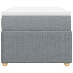 vidaXL Sommier à lattes de lit avec matelas gris clair 80x200 cm tissu