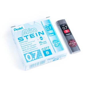 Etui de 40 Mines 0 7 mm AIN STEIN C277 dureté B x 12 PENTEL