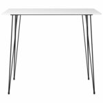 vidaXL Ensemble de bar 7 Pièces Blanc et noir