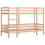 vidaXL Lit superposé sans matelas 90x200 cm bois de pin massif