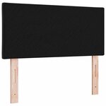 vidaXL Tête de lit avec tête de lit Noir 90 cm Velours