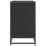 vidaXL Commode noir 70x41x70 cm bois d'ingénierie