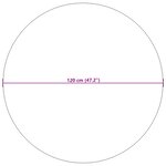 vidaXL Tapis de surface Rond Moiré HUARTE Naturel Ø 120 CM Polyester