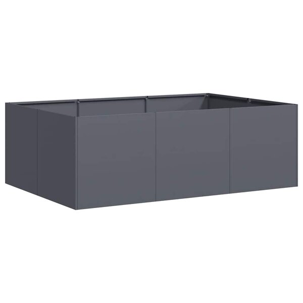 vidaXL Jardinière anthracite 120x80x40 cm acier