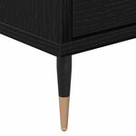 vidaXL Meuble TV Chêne noir 150 x 30 x 45 cm Bois d'ingénierie