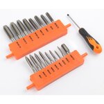Brüder Mannesmann Ensemble de tarauds et matrices à main 40 Pièces