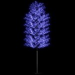 vidaXL Sapin de Noël 2000 LED bleu Cerisier en fleurs 500 cm