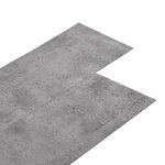 vidaXL Dalles de plancher PVC autoadhésif 5 21 m² 2 mm marron ciment