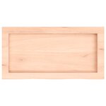 vidaXL Étagère murale 60x30x(2-6) cm bois de chêne massif non traité