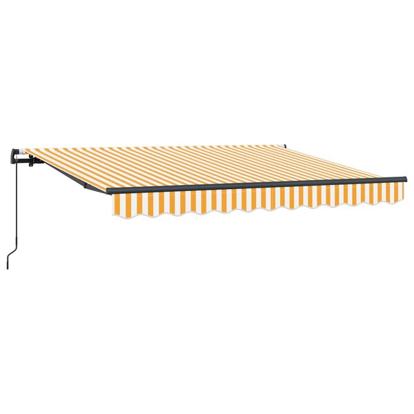 vidaXL Auvent Rétractable Jaune 250 x 200 cm tissu