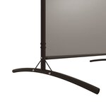 vidaXL Cloison de séparation 2 panneaux Anthracite 348x180 cm Tissu