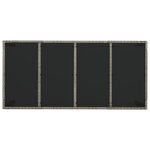 vidaXL Ensemble à manger de jardin 9 Pièces coussins gris résine tressée