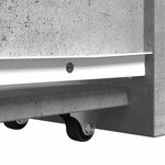 vidaXL Armoire de salle de bain étroite avec roulettes gris béton