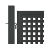 vidaXL Portail de jardin anthracite 400x125 cm acier