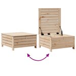 vidaXL Salon de jardin 7 Pièces bois de pin massif
