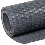 vidaXL Paravent de balcon anthracite 600x90 cm résine tressée