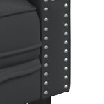 vidaXL Ensemble de canapé Chesterfield 2 Pièces noir similicuir