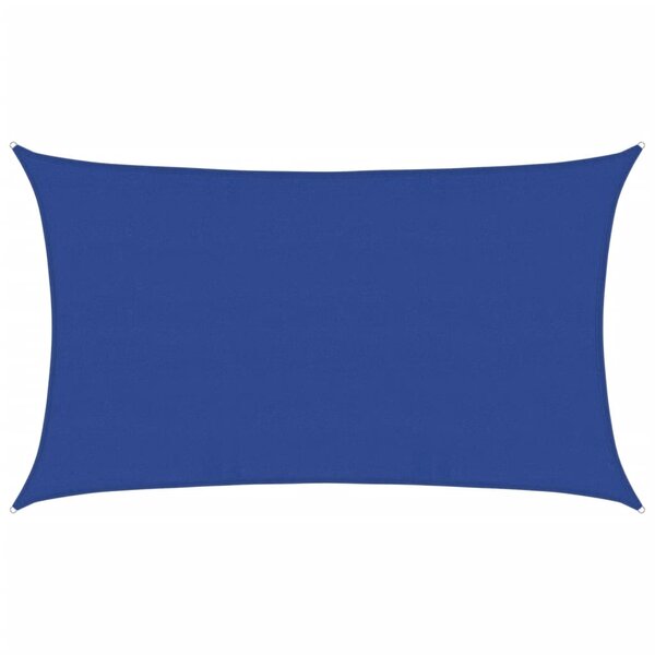 vidaXL Voile d'ombrage 160 g/m² rectangulaire bleu 5x8 m PEHD