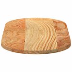 vidaXL Dessus de table 80x40x2 cm bois de chêne massif ovale