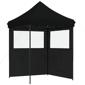 vidaXL Tente de fête 200 x 200 x 306 cm Noir Tissu Oxford