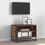 vidaXL Meuble TV Bois ancien 61 x 40 x 46 cm Bois d'ingénierie