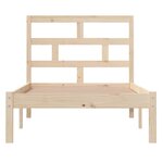 vidaXL Cadre de lit Bois de pin massif 90x200 cm