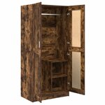 vidaXL Garde-robe Chêne fumé 82 5x51 5x180 cm Bois d'ingénierie