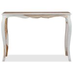 vidaXL Table console Bois massif 110x40x76 cm