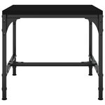 vidaXL Tables d'appoint 2 Pièces Noir 40x40x35 cm Bois d'ingénierie