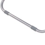 vidaXL Chaises inclinables de terrasse lot de 2 Acier Noir